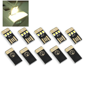 5Pcs Mini USB Power LED Light Night Camping Eqpment for Power Bank Computer Ultra Low Power 2835 Chips Pocket Card Lamp
