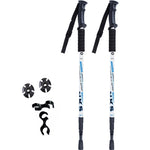 Nordic Ultralight Adjustable Hiking Poles x 2 with 3 Tip Covers