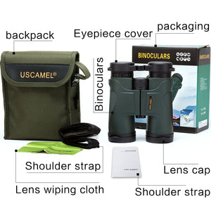10X42 HD Binoculars with Shoulder Strap & Bag