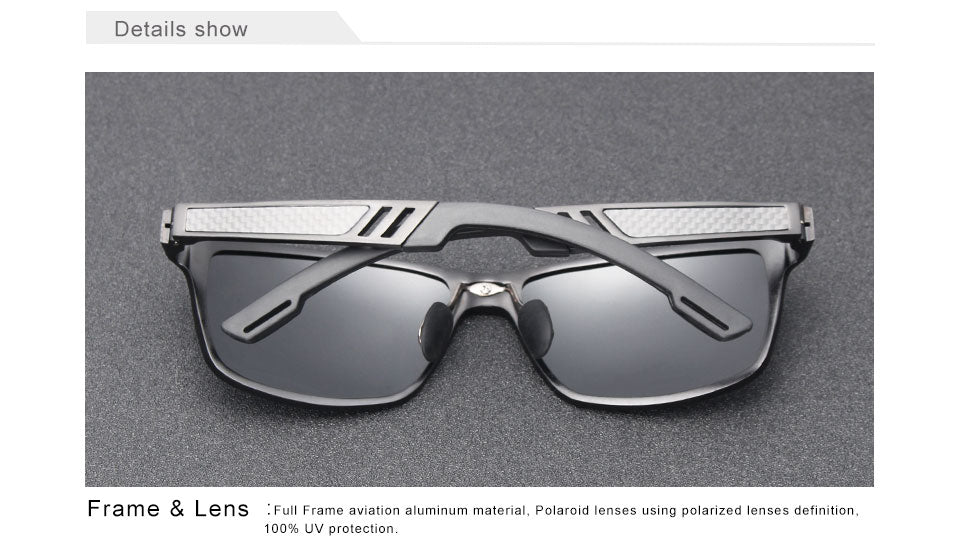 Polarized UV400 Anti-Reflective Men's Sunglasses & Case - 7 Variants