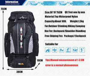 OLYMPUS Waterproof 100L Backpack - 5 Variants
