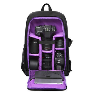DSLR Camera & Computer Waterproof Padded Backpack - 8 Variants