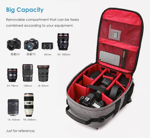 DSLR Camera Waterproof Padded Backpack - 3 Variants
