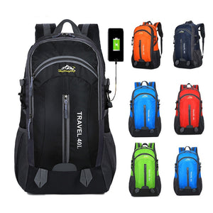 FEATHERTOP 40L Waterproof USB Charge Anti-Theft Backpack - 6 Variants