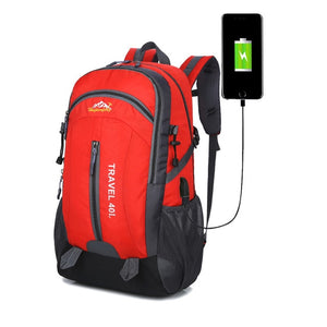 FEATHERTOP 40L Waterproof USB Charge Anti-Theft Backpack - 6 Variants