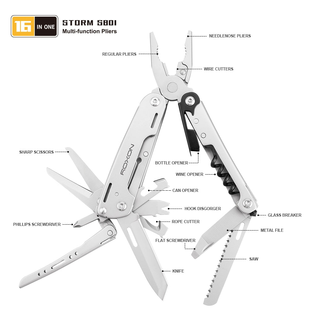 Multifunctional 16 in 1 Folding Knife - 2 Variants