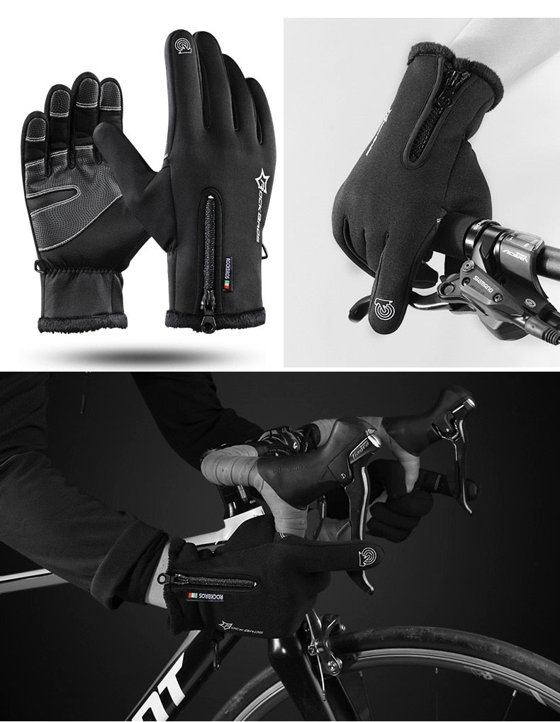 Winter Windproof Thermal Anti-slip Touch Screen Sport Gloves - 20 Variants