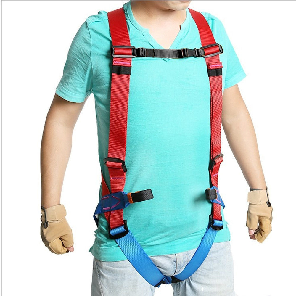 Pro Rock Climbing Full Body Adjustable Safety Harness