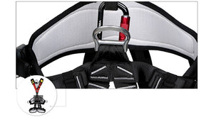Pro Rock Climbing Full or Half Body Safety Harness With Auto Carabiner