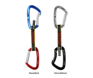 Pro Rock Climbing Safety Lock Sling Quickdraw 25kN - 6 Variants