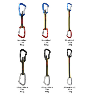Pro Rock Climbing Safety Lock Sling Quickdraw 25kN - 6 Variants
