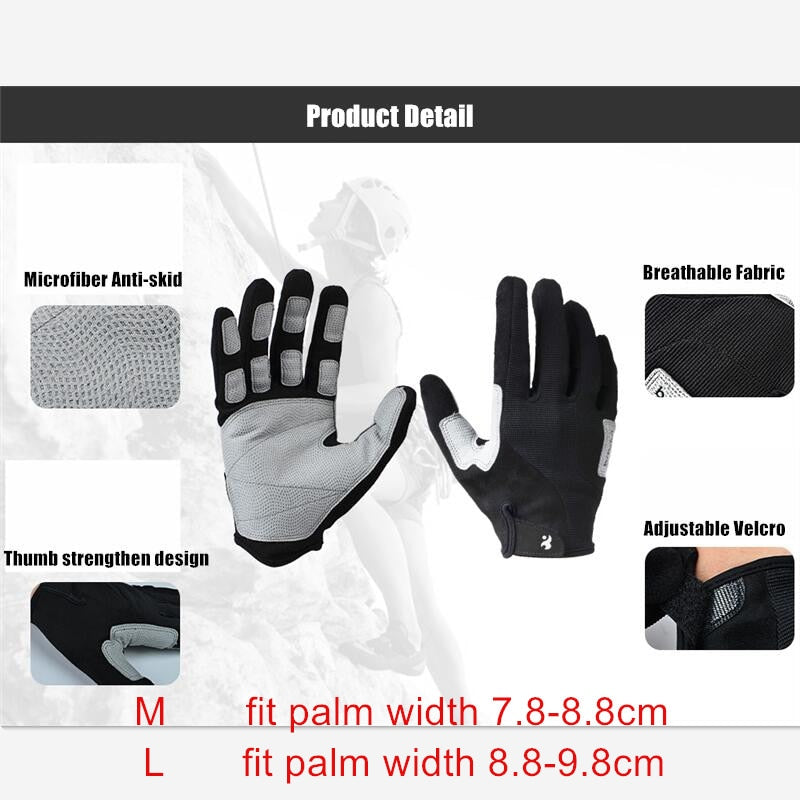 Hiking Rock Climbing Protective Non-Slip Palm Gloves - 4 Variants