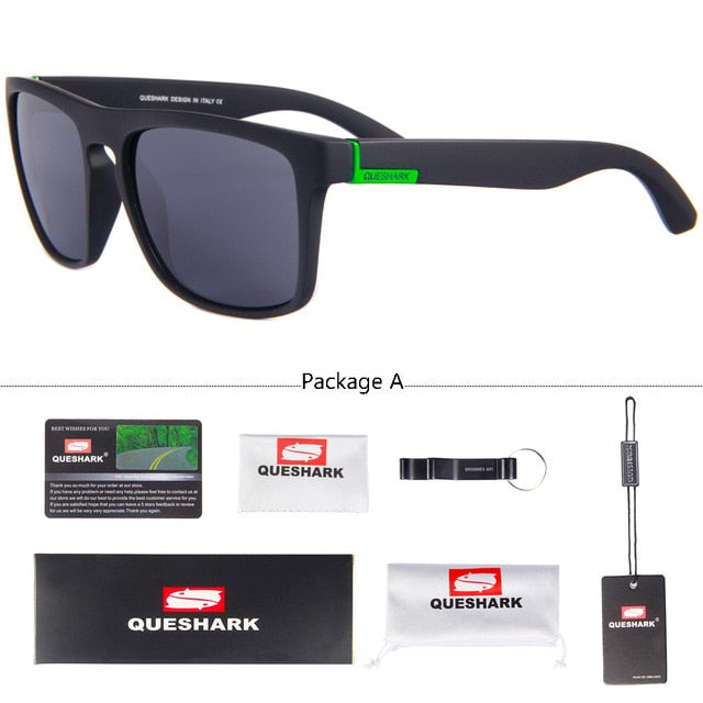 Polarized UV400 Mens Sports Sunglasses & Case - 10 Variants