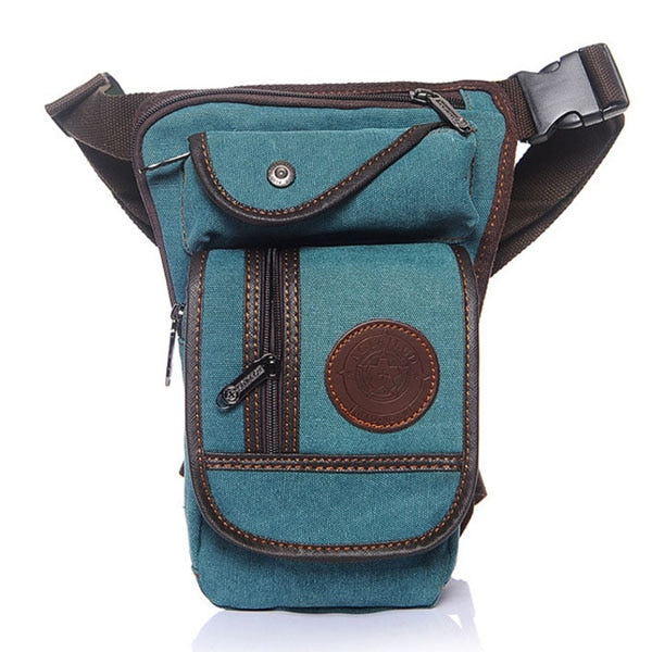 RACCOON Canvas or Nylon Waist Pack With Leg Strap - 9 Variants