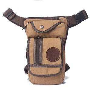 RACCOON Canvas or Nylon Waist Pack With Leg Strap - 9 Variants