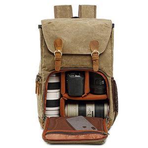 DSLR Camera & Laptop Waterproof Canvas Backpack - 3 Variants